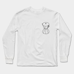 minimalist geometric coffee maker Long Sleeve T-Shirt